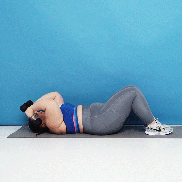 Skull crusher for triceps