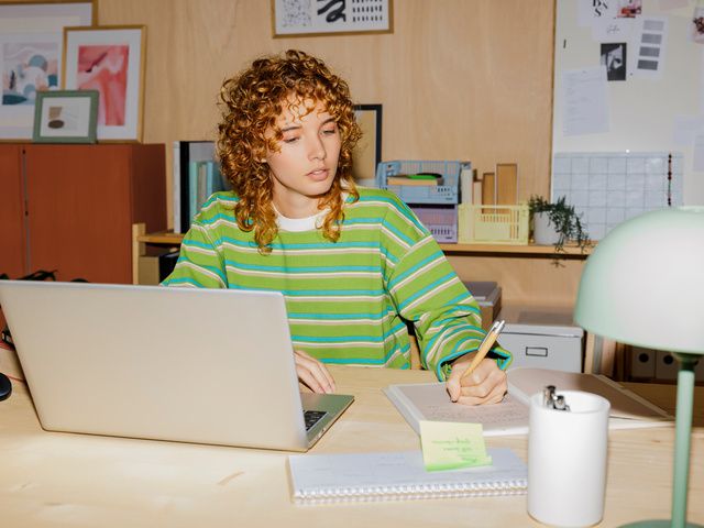 Image may contain Computer Electronics Laptop Pc Curly Hair Hair Person and Teen